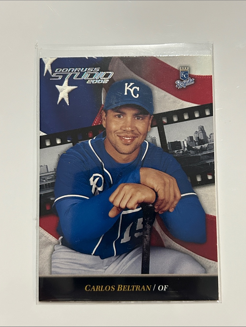 2002 Donruss Studio Carlos Beltran card #83 KC Royals